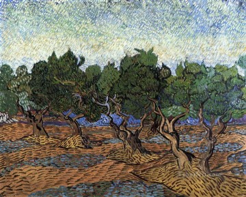 風景 Painting - オリーブの木立 2 フィンセント・ファン・ゴッホの風景